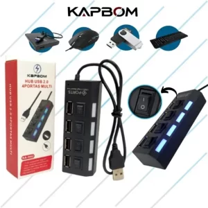 Hub Usb 2.0 4 Portas 480mbps Ka-h4u